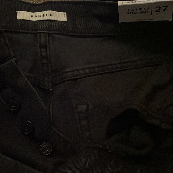 NWT PacSun High Waisted Straight Leg Jeans - Picture 7 of 10